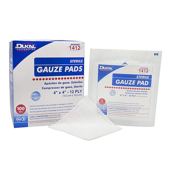 Dukal 12-Ply Sterile Gauze Pads